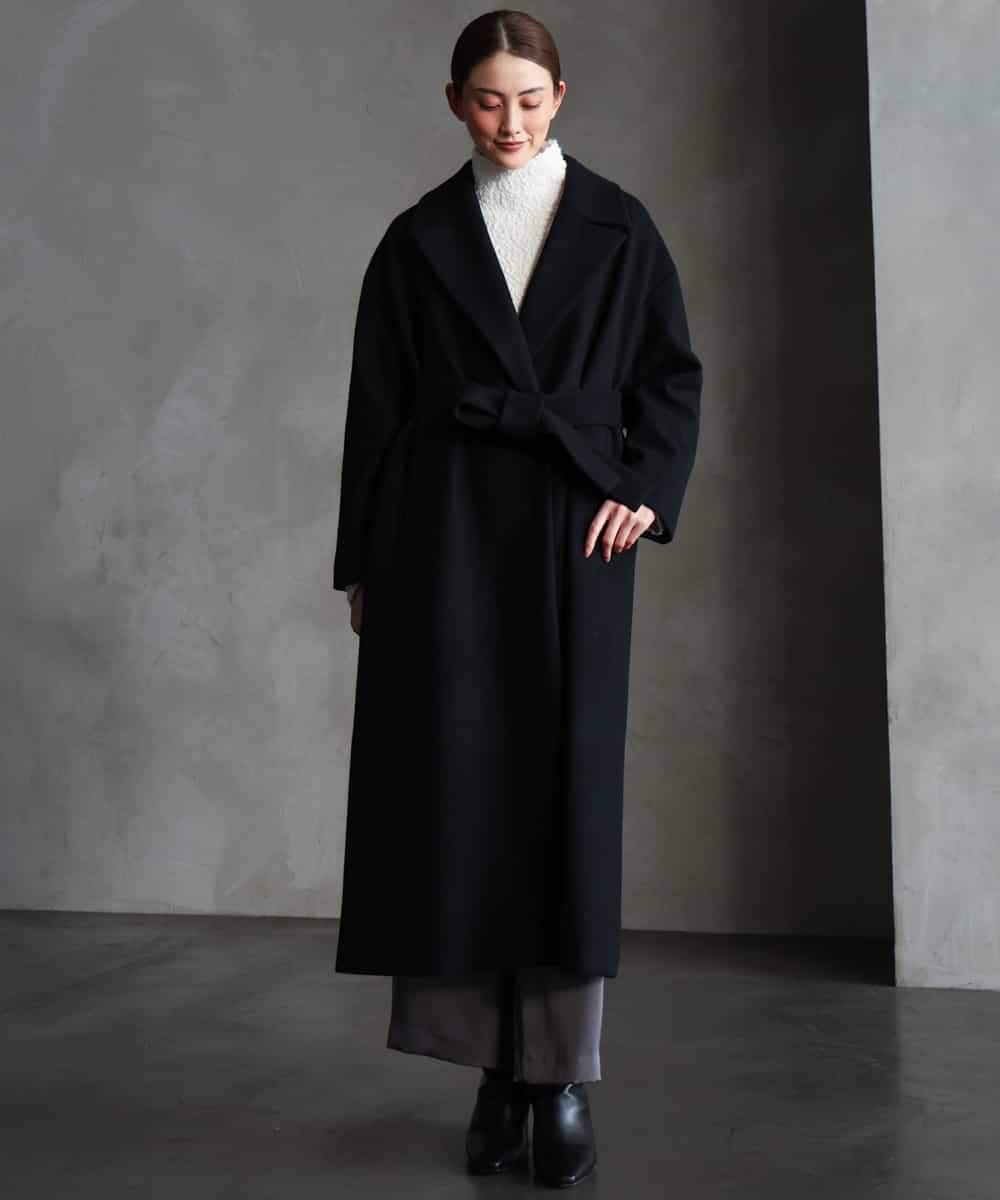 FMLAG52250 MICHEL KLEIN(ミッシェルクラン) サテンワイドパンツ グレー