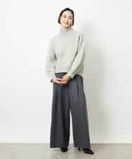 FMLBE28220 MICHEL KLEIN(ミッシェルクラン) 2タックワイドパンツ オフホワイト