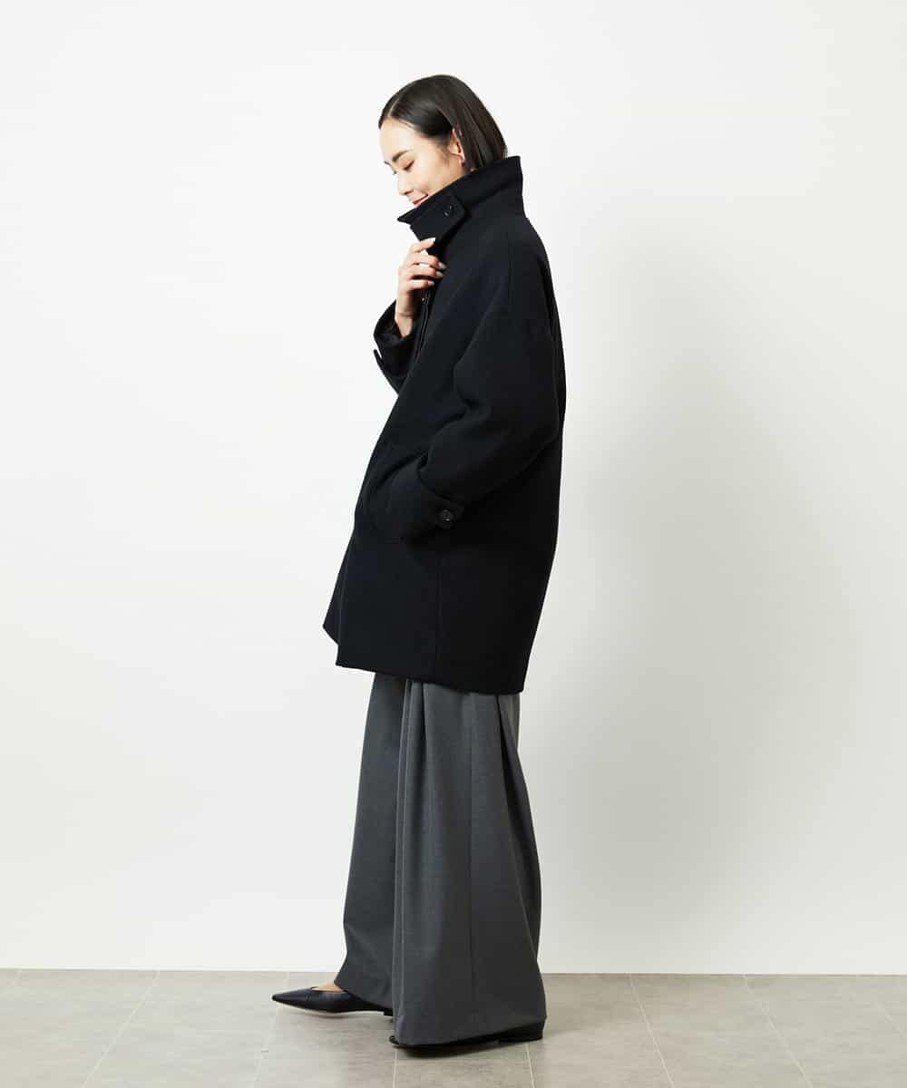 FMLBE28220 MICHEL KLEIN(ミッシェルクラン) 2タックワイドパンツ オフホワイト