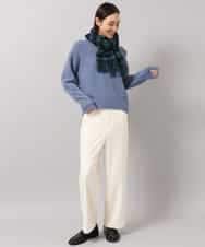 FMLDG53180 MICHEL KLEIN(ミッシェルクラン) [定番人気]裏起毛ワイドパンツ ブラック