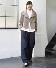 FMLGD01450 MICHEL KLEIN(ミッシェルクラン) [セットアップ対応]デニムバレルパンツ ネイビー