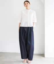 FMLGD01450 MICHEL KLEIN(ミッシェルクラン) [セットアップ対応]デニムバレルパンツ ネイビー