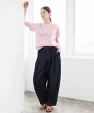 FMLGD01450 MICHEL KLEIN(ミッシェルクラン) [セットアップ対応]デニムバレルパンツ ネイビー