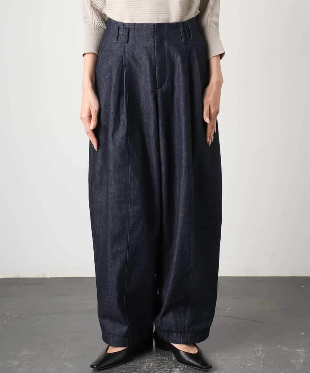 FMLGD01450 MICHEL KLEIN(ミッシェルクラン) [セットアップ対応]デニムバレルパンツ ネイビー