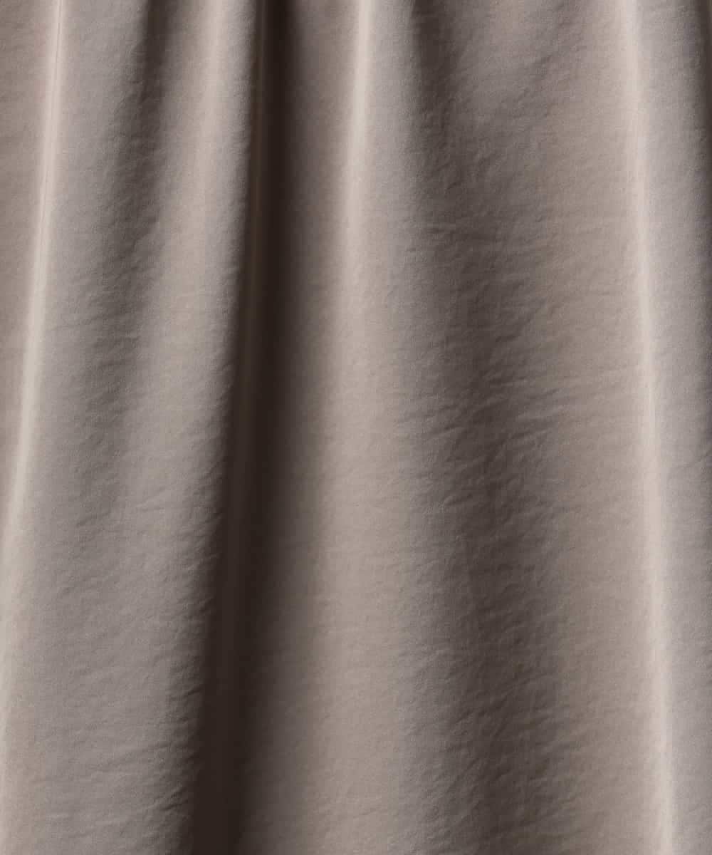 FMLGD03240 MICHEL KLEIN(ミッシェルクラン) [リラックスボトム/2WAY]ダルサテン ワイドパンツ カーキ