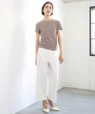 FMLGD17200 MICHEL KLEIN(ミッシェルクラン) [定番人気]ドライストレッチワイドパンツ カーキ