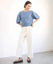 FMLGD17200 MICHEL KLEIN(ミッシェルクラン) [定番人気]ドライストレッチワイドパンツ カーキ