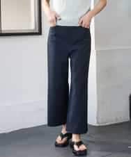 FMLGD17200 MICHEL KLEIN(ミッシェルクラン) [定番人気]ドライストレッチワイドパンツ カーキ