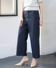 FMLGD17200 MICHEL KLEIN(ミッシェルクラン) [定番人気]ドライストレッチワイドパンツ カーキ