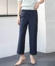 FMLGD17200 MICHEL KLEIN(ミッシェルクラン) [定番人気]ドライストレッチワイドパンツ ネイビー