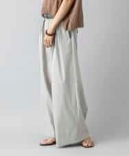 FMLGD22260 MICHEL KLEIN(ミッシェルクラン) 2タックワイドチノパンツ ベージュ