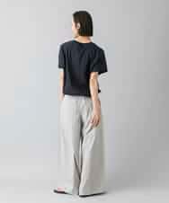FMLGD22260 MICHEL KLEIN(ミッシェルクラン) 2タックワイドチノパンツ ベージュ