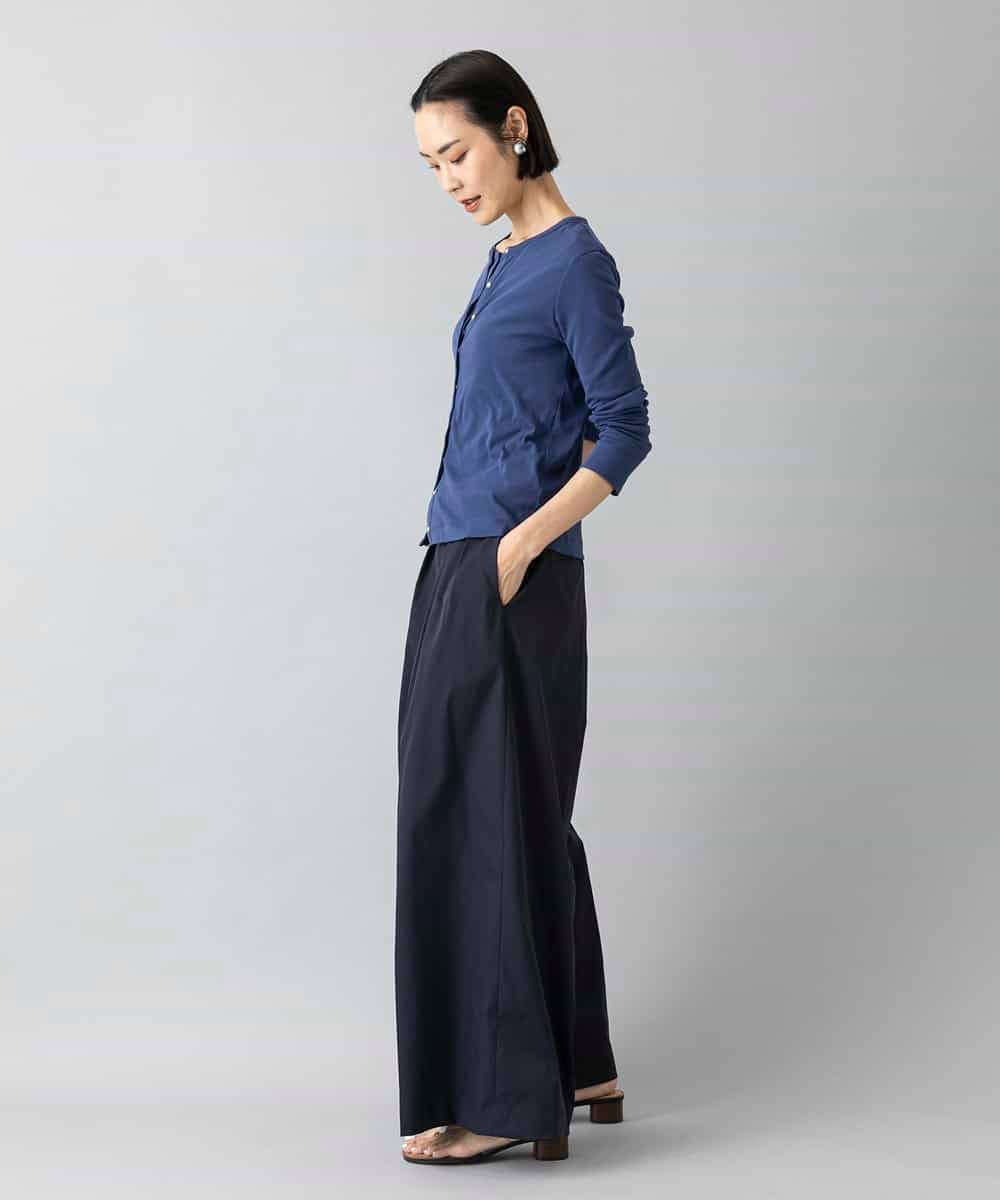 FMLGD22260 MICHEL KLEIN(ミッシェルクラン) 2タックワイドチノパンツ ベージュ