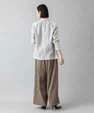 FMLGD22260 MICHEL KLEIN(ミッシェルクラン) 2タックワイドチノパンツ ベージュ
