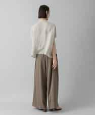 FMLGD22260 MICHEL KLEIN(ミッシェルクラン) 2タックワイドチノパンツ ベージュ