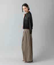 FMLGD22260 MICHEL KLEIN(ミッシェルクラン) 2タックワイドチノパンツ ベージュ
