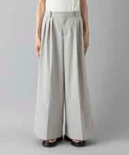 FMLGD22260 MICHEL KLEIN(ミッシェルクラン) 2タックワイドチノパンツ ベージュ