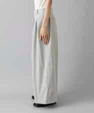 FMLGD22260 MICHEL KLEIN(ミッシェルクラン) 2タックワイドチノパンツ ベージュ