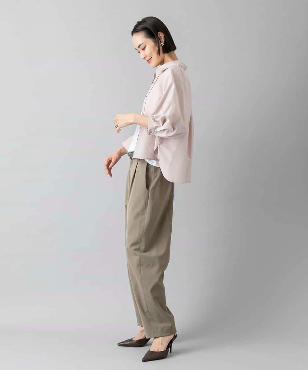 FMLGD25230 MICHEL KLEIN(ミッシェルクラン) バレルパンツ カーキ