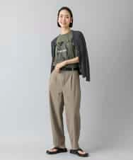 FMLGD25230 MICHEL KLEIN(ミッシェルクラン) バレルパンツ カーキ
