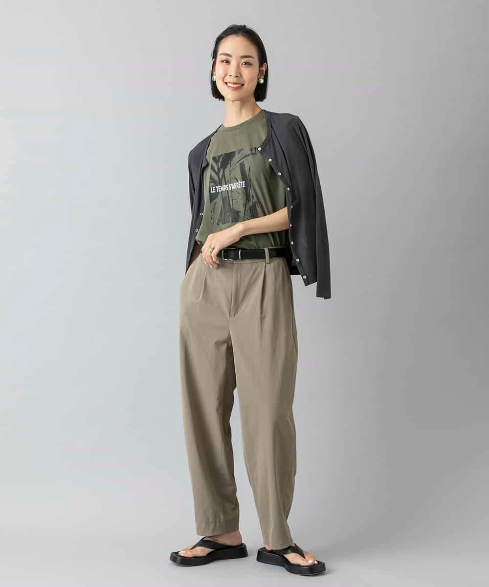 FMLGD25230 MICHEL KLEIN(ミッシェルクラン) バレルパンツ カーキ