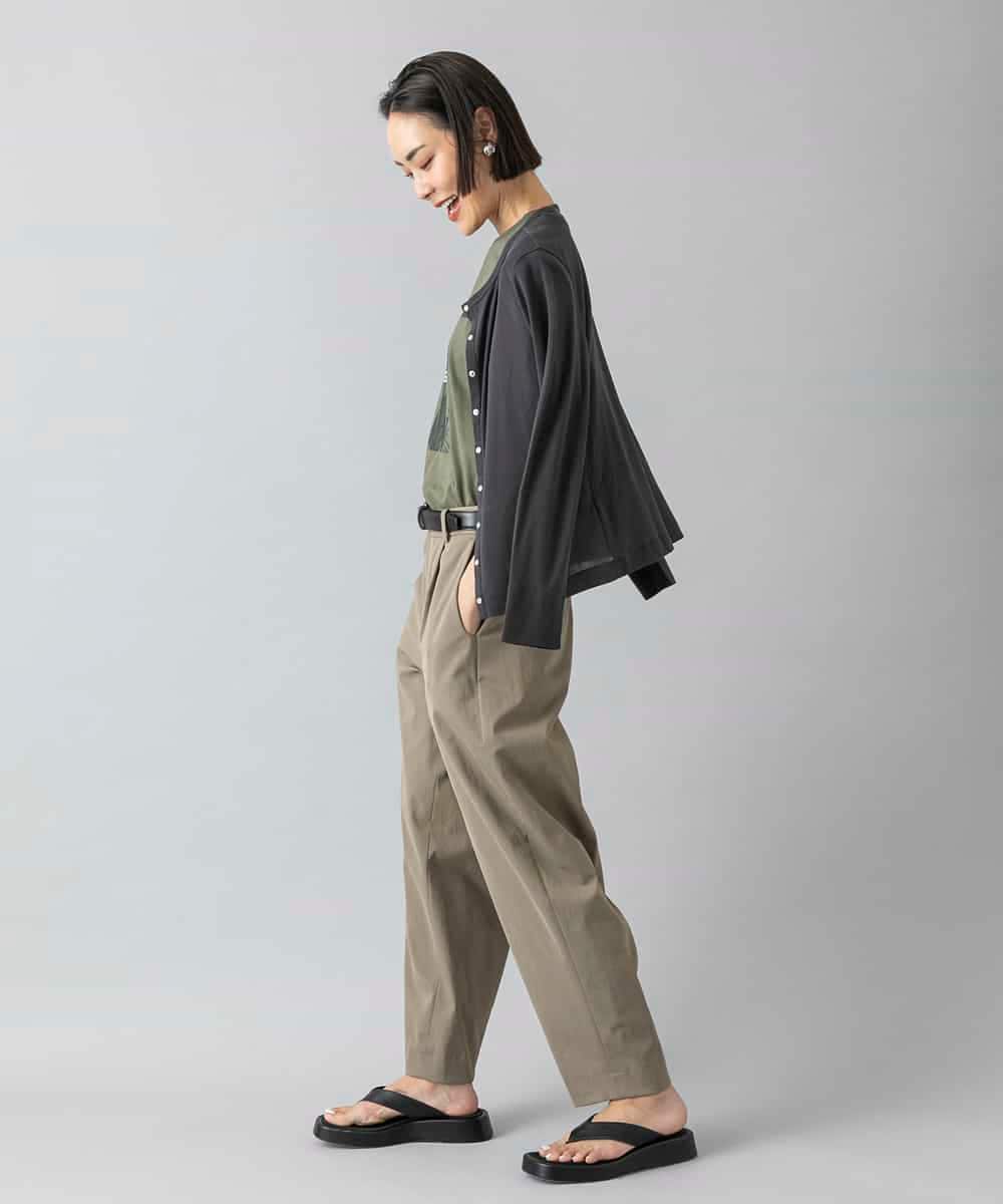 FMLGD25230 MICHEL KLEIN(ミッシェルクラン) バレルパンツ カーキ
