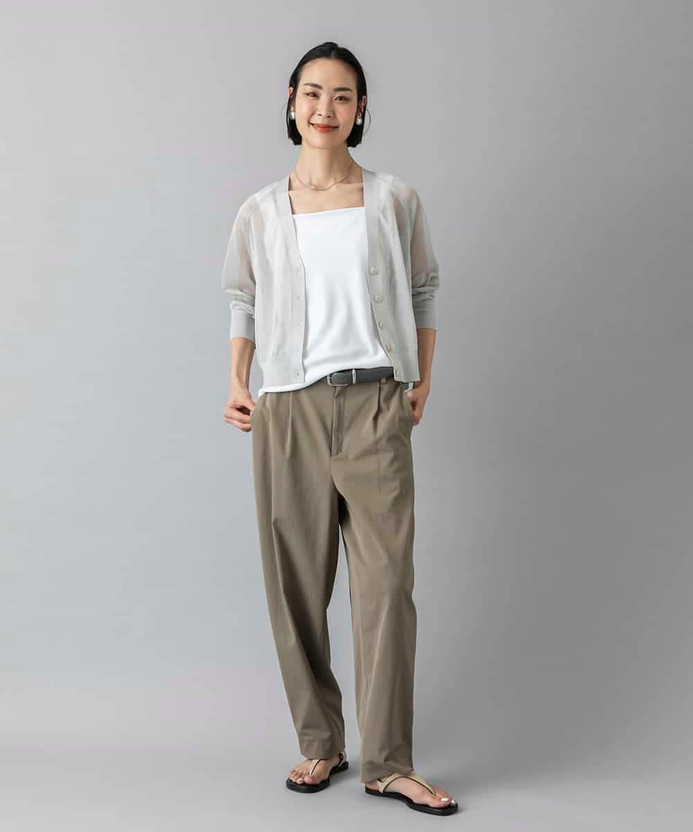 FMLGD25230 MICHEL KLEIN(ミッシェルクラン) バレルパンツ カーキ