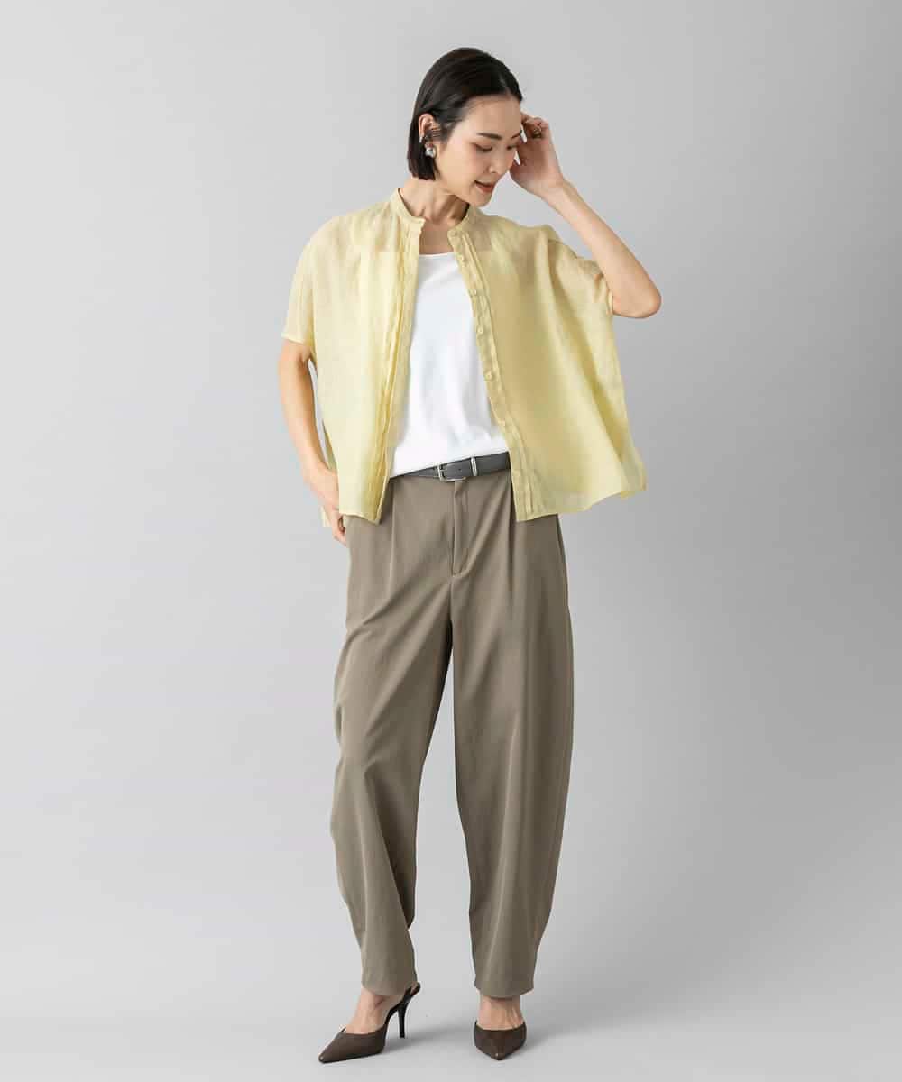 FMLGD25230 MICHEL KLEIN(ミッシェルクラン) バレルパンツ カーキ