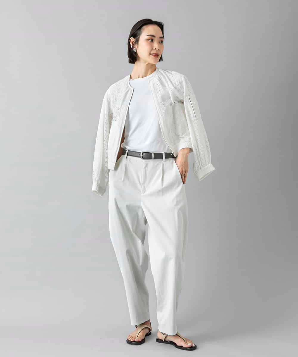 FMLGD25230 MICHEL KLEIN(ミッシェルクラン) バレルパンツ カーキ