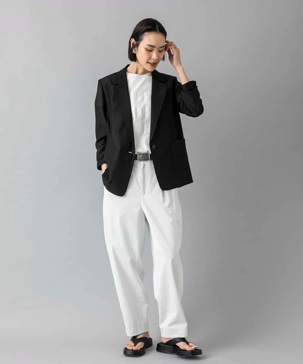 FMLGD25230 MICHEL KLEIN(ミッシェルクラン) バレルパンツ カーキ
