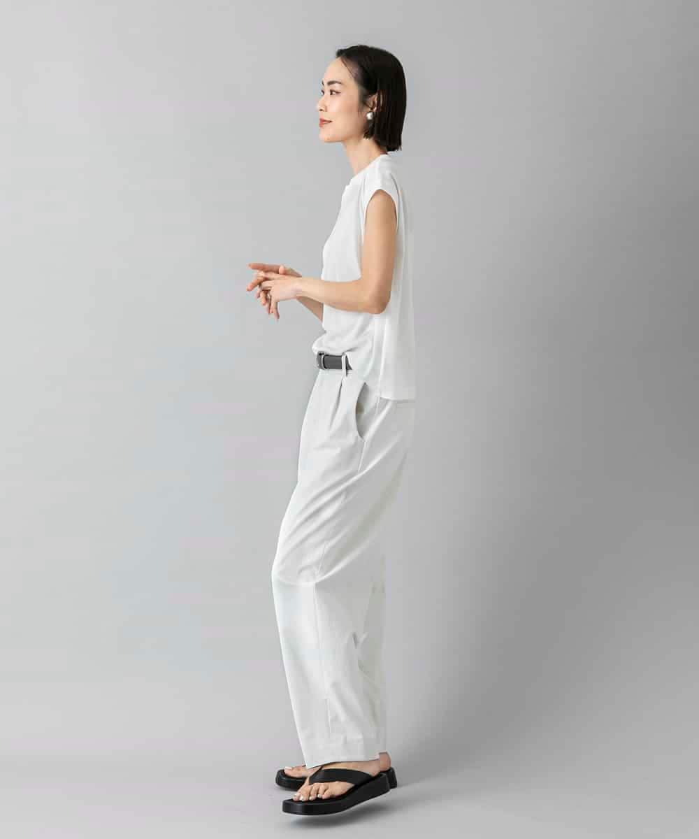 FMLGD25230 MICHEL KLEIN(ミッシェルクラン) バレルパンツ カーキ