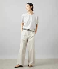 FMLHD03240 MICHEL KLEIN(ミッシェルクラン) ワンタックワイドパンツ ネイビー