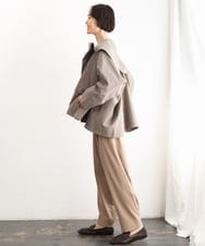 FMLJD02240 MICHEL KLEIN(ミッシェルクラン) [2WAY]ピーチタッチワイドパンツ ダークグレー