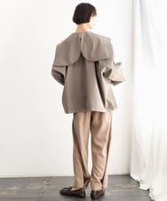 FMLJD02240 MICHEL KLEIN(ミッシェルクラン) [2WAY]ピーチタッチワイドパンツ ダークグレー