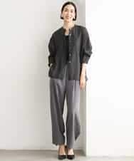 FMLJD02240 MICHEL KLEIN(ミッシェルクラン) [2WAY]ピーチタッチワイドパンツ ダークグレー
