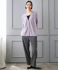 FMLJD02240 MICHEL KLEIN(ミッシェルクラン) [2WAY]ピーチタッチワイドパンツ ダークグレー