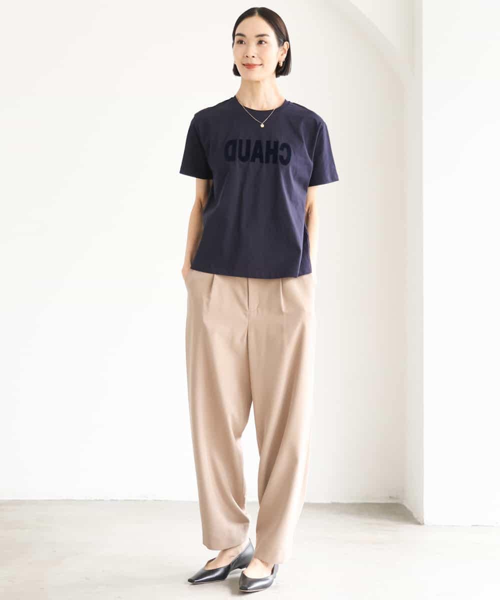FMLJD02240 MICHEL KLEIN(ミッシェルクラン) [2WAY]ピーチタッチワイドパンツ ダークグレー