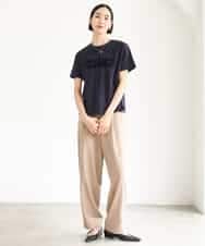 FMLJD02240 MICHEL KLEIN(ミッシェルクラン) [2WAY]ピーチタッチワイドパンツ ダークグレー