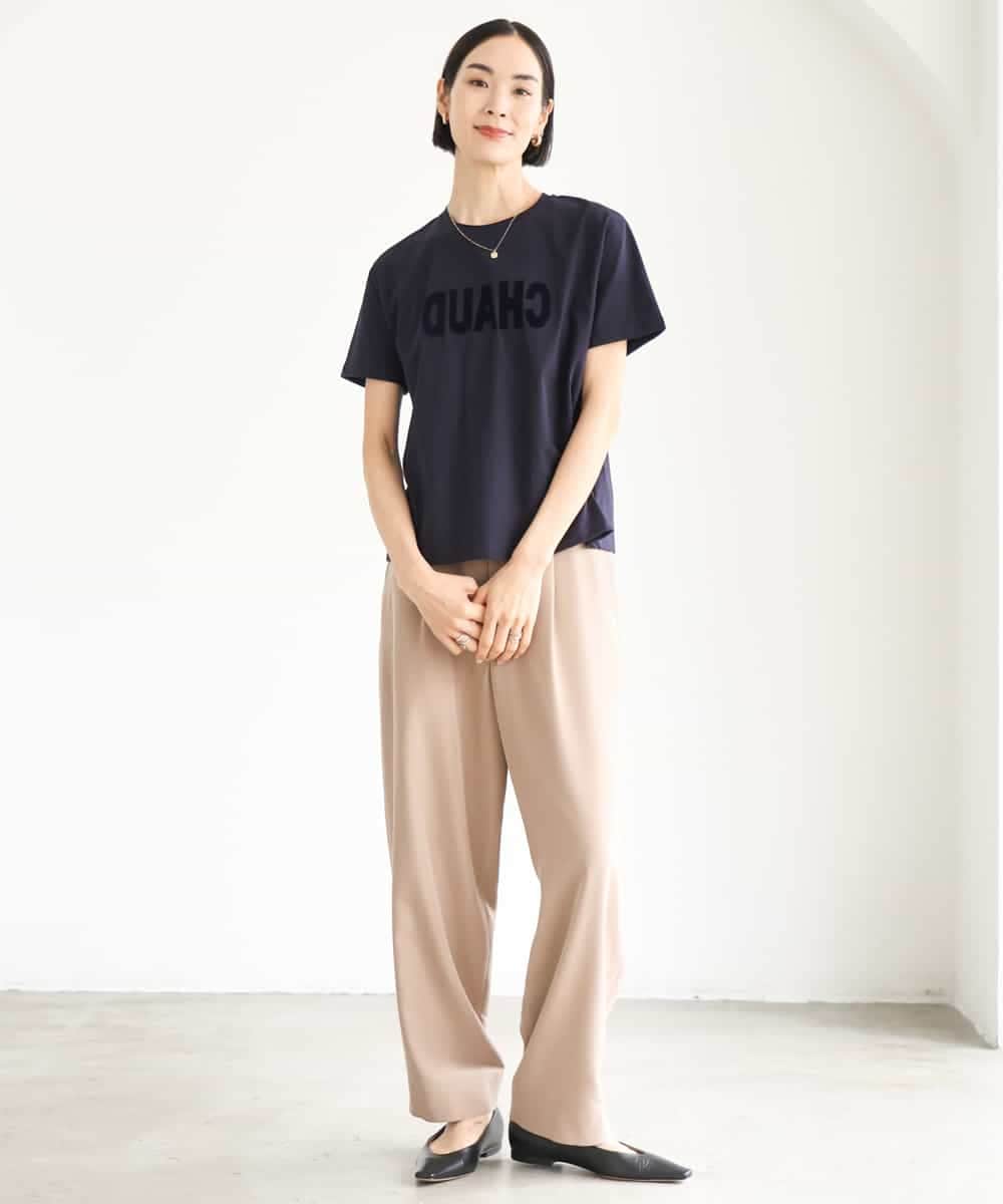 FMLJD02240 MICHEL KLEIN(ミッシェルクラン) [2WAY]ピーチタッチワイドパンツ ダークグレー