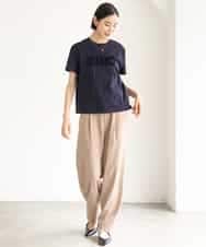 FMLJD02240 MICHEL KLEIN(ミッシェルクラン) [2WAY]ピーチタッチワイドパンツ ダークグレー