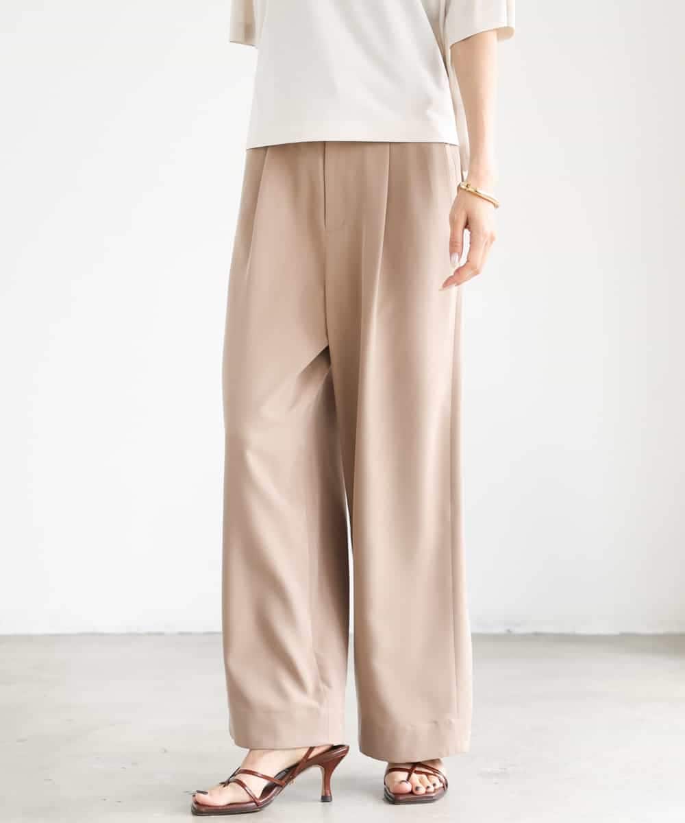 FMLJD02240 MICHEL KLEIN(ミッシェルクラン) [2WAY]ピーチタッチワイドパンツ ダークグレー