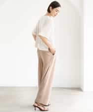 FMLJD02240 MICHEL KLEIN(ミッシェルクラン) [2WAY]ピーチタッチワイドパンツ ダークグレー