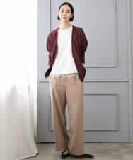 FMLJD02240 MICHEL KLEIN(ミッシェルクラン) [2WAY]ピーチタッチワイドパンツ ダークグレー