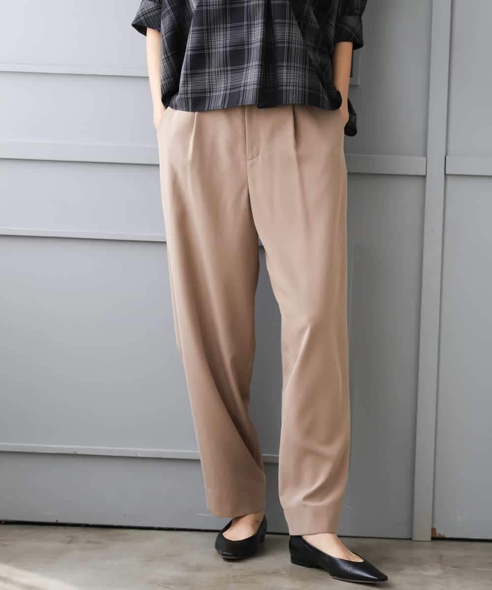 FMLJD02240 MICHEL KLEIN(ミッシェルクラン) [2WAY]ピーチタッチワイドパンツ ダークグレー