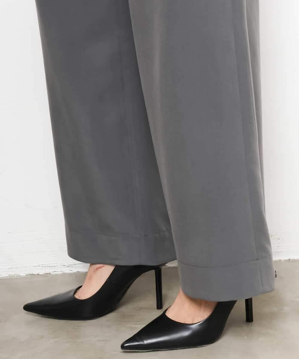 FMLJD02240 MICHEL KLEIN(ミッシェルクラン) [2WAY]ピーチタッチワイドパンツ ダークグレー