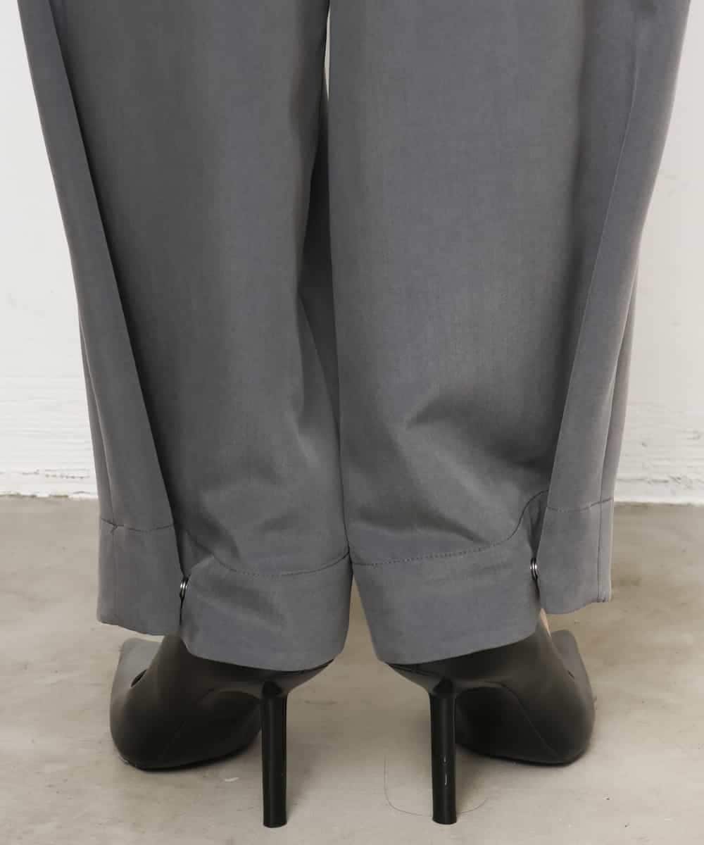 FMLJD02240 MICHEL KLEIN(ミッシェルクラン) [2WAY]ピーチタッチワイドパンツ ダークグレー