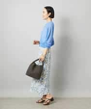 FMSHD01230 MICHEL KLEIN(ミッシェルクラン) ホールガーメント®シアークルーネックカーディガン ブラック