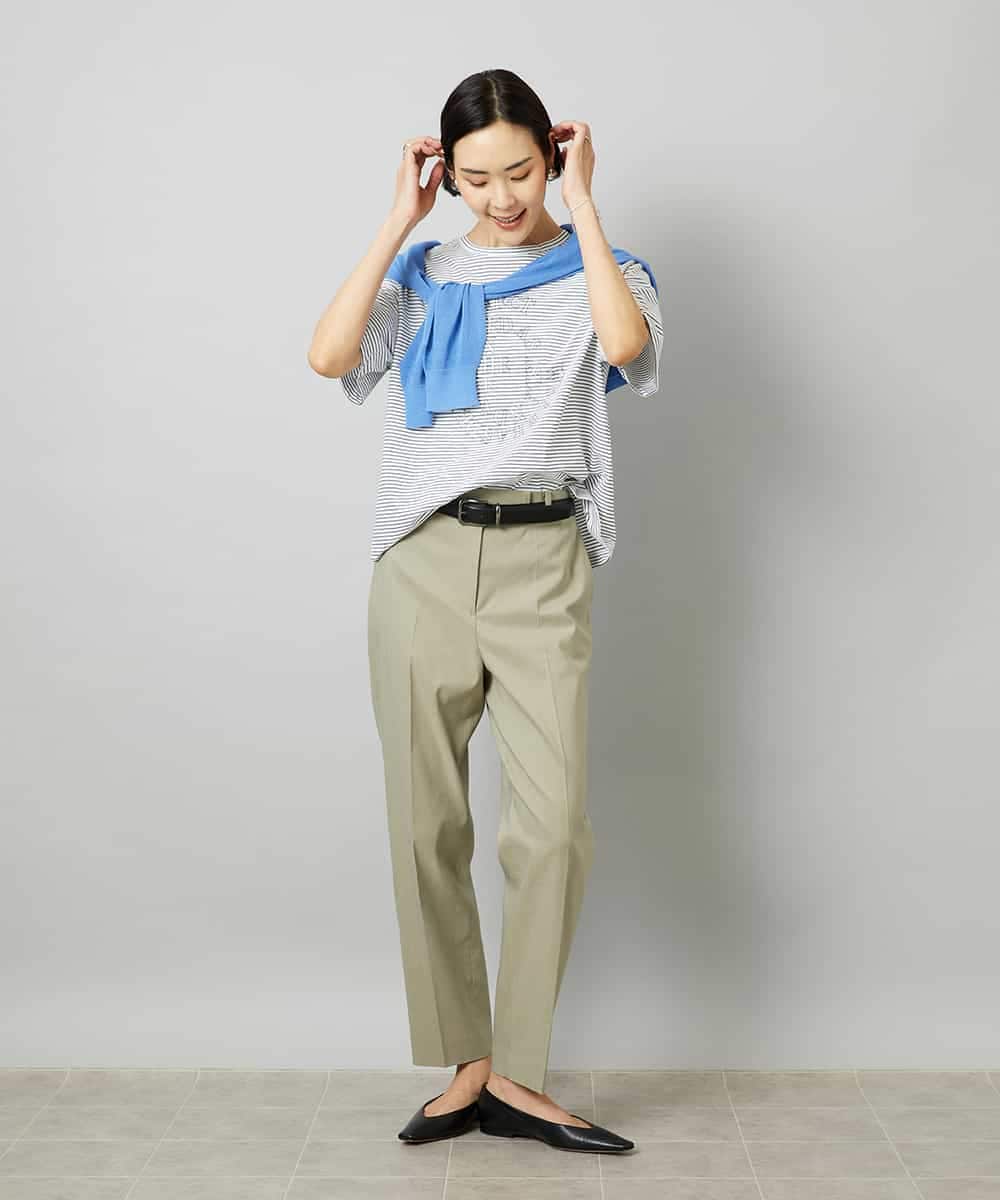 FMSHD01230 MICHEL KLEIN(ミッシェルクラン) ホールガーメント®シアークルーネックカーディガン ブラック