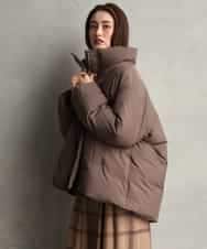 FMVBG50570 MICHEL KLEIN(ミッシェルクラン) ノーステッチスタンドカラーダウンジャケット ブラウン