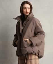 FMVBG50570 MICHEL KLEIN(ミッシェルクラン) ノーステッチスタンドカラーダウンジャケット ブラウン
